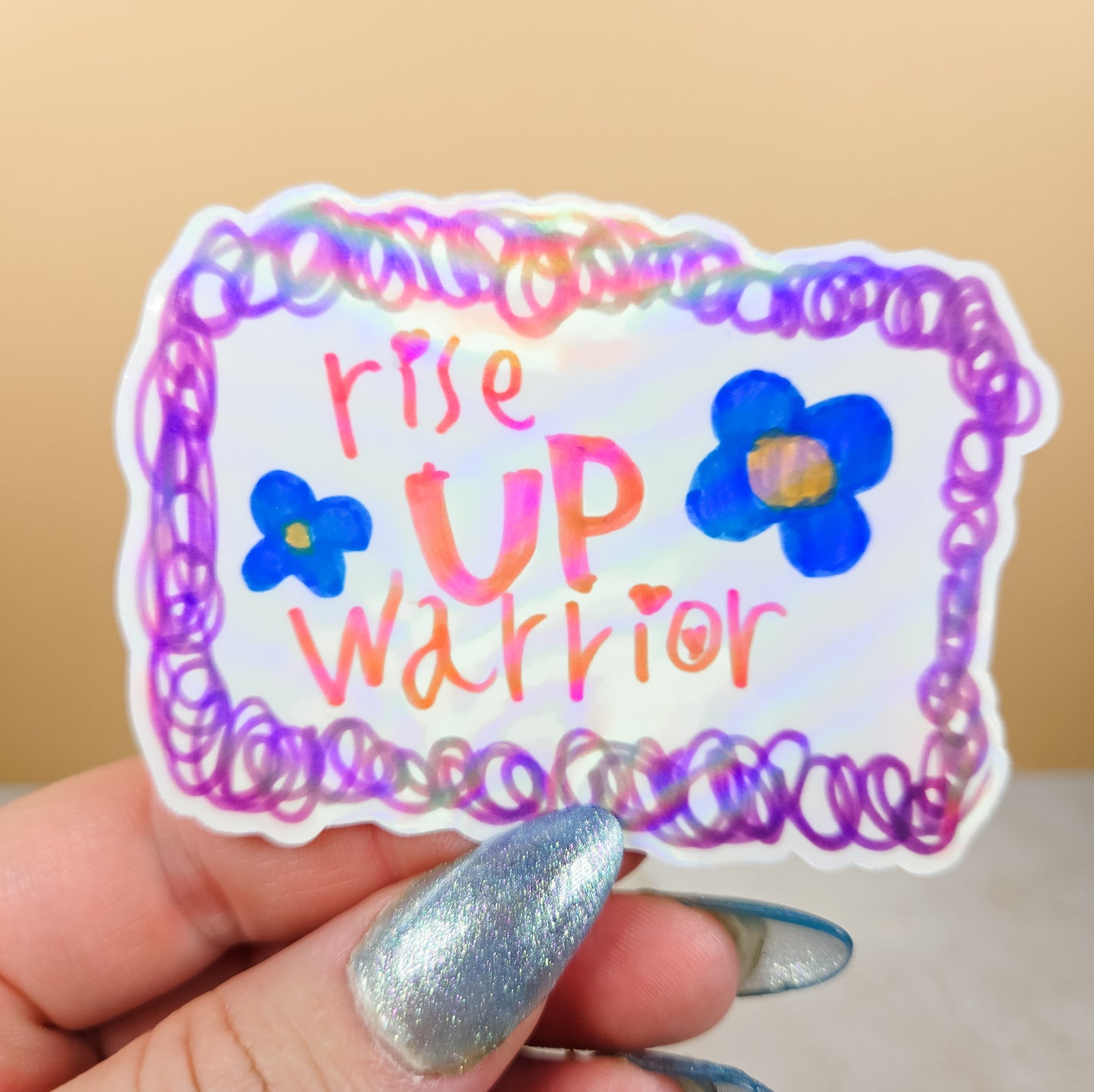 Kid's Rise Up Warrior Sticker