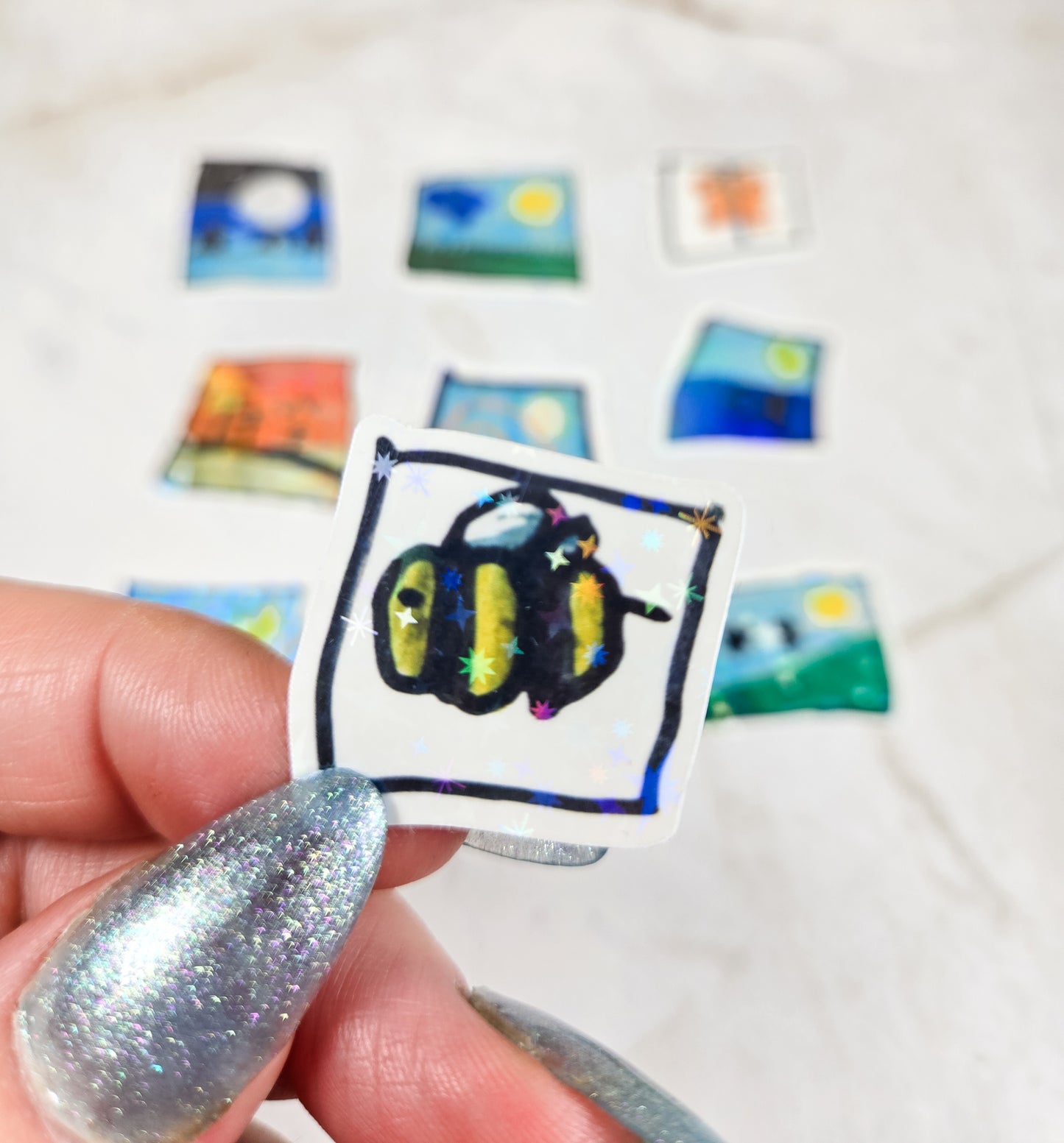 Kid's 9 Pack Mini Stickers - Fun Variety