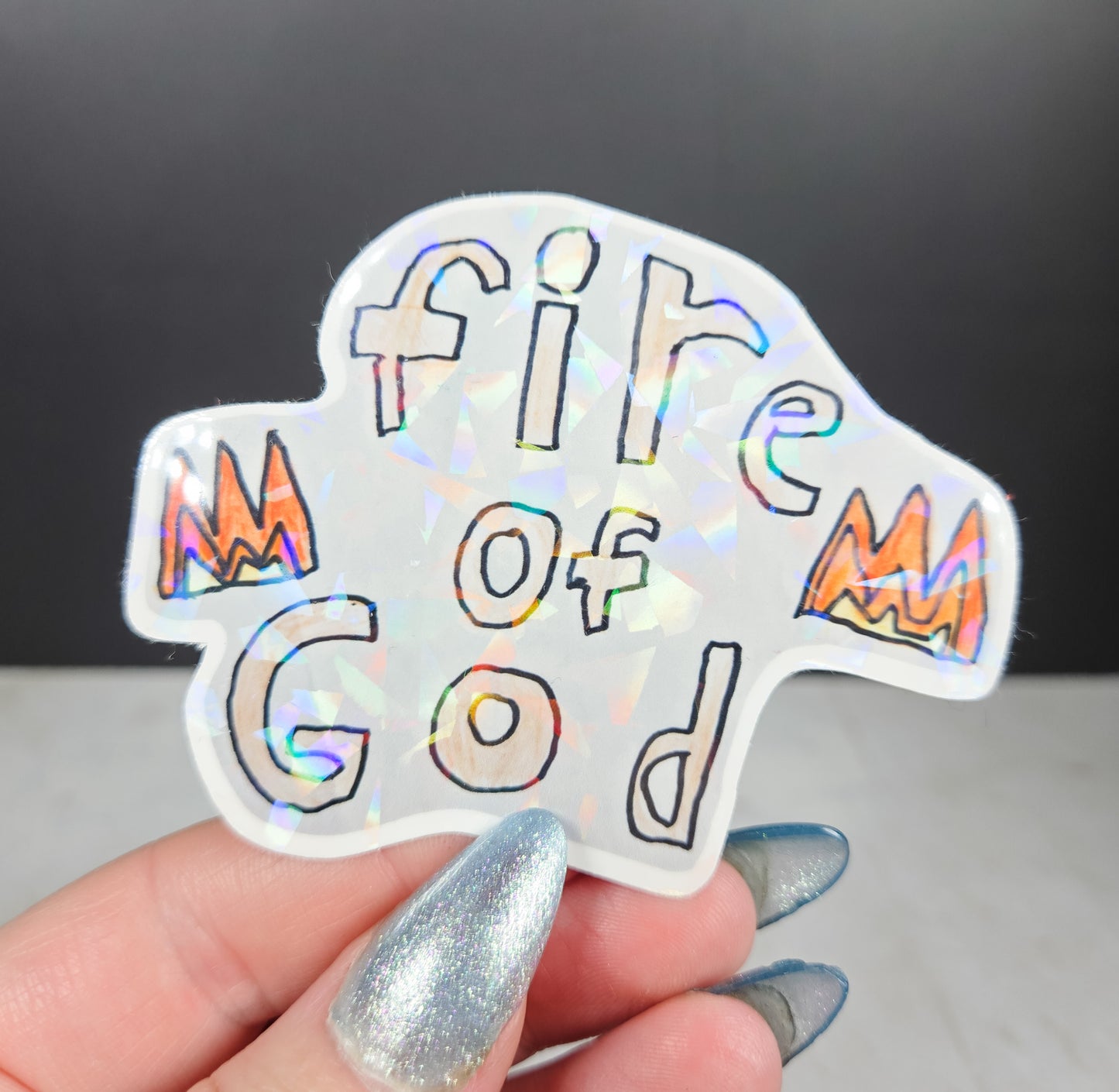 Kid's Fire of God Sticker