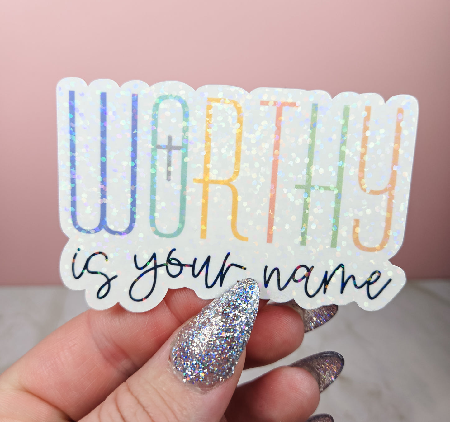 Worthy Is Your Name Sticker