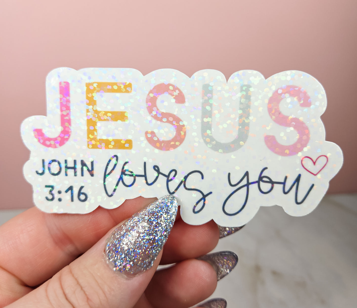 Jesus Loves You Sticker