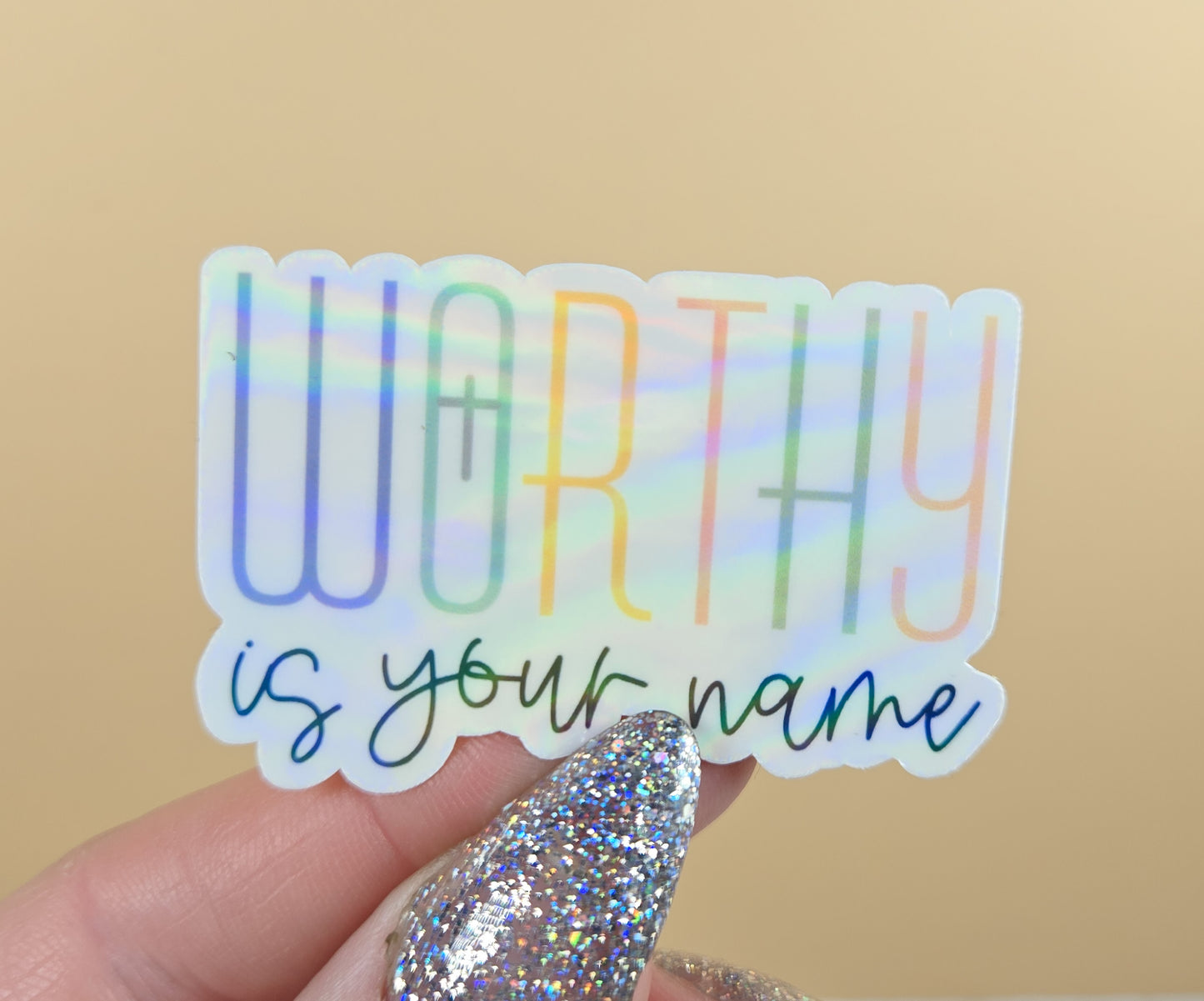 Worthy Is Your Name Sticker