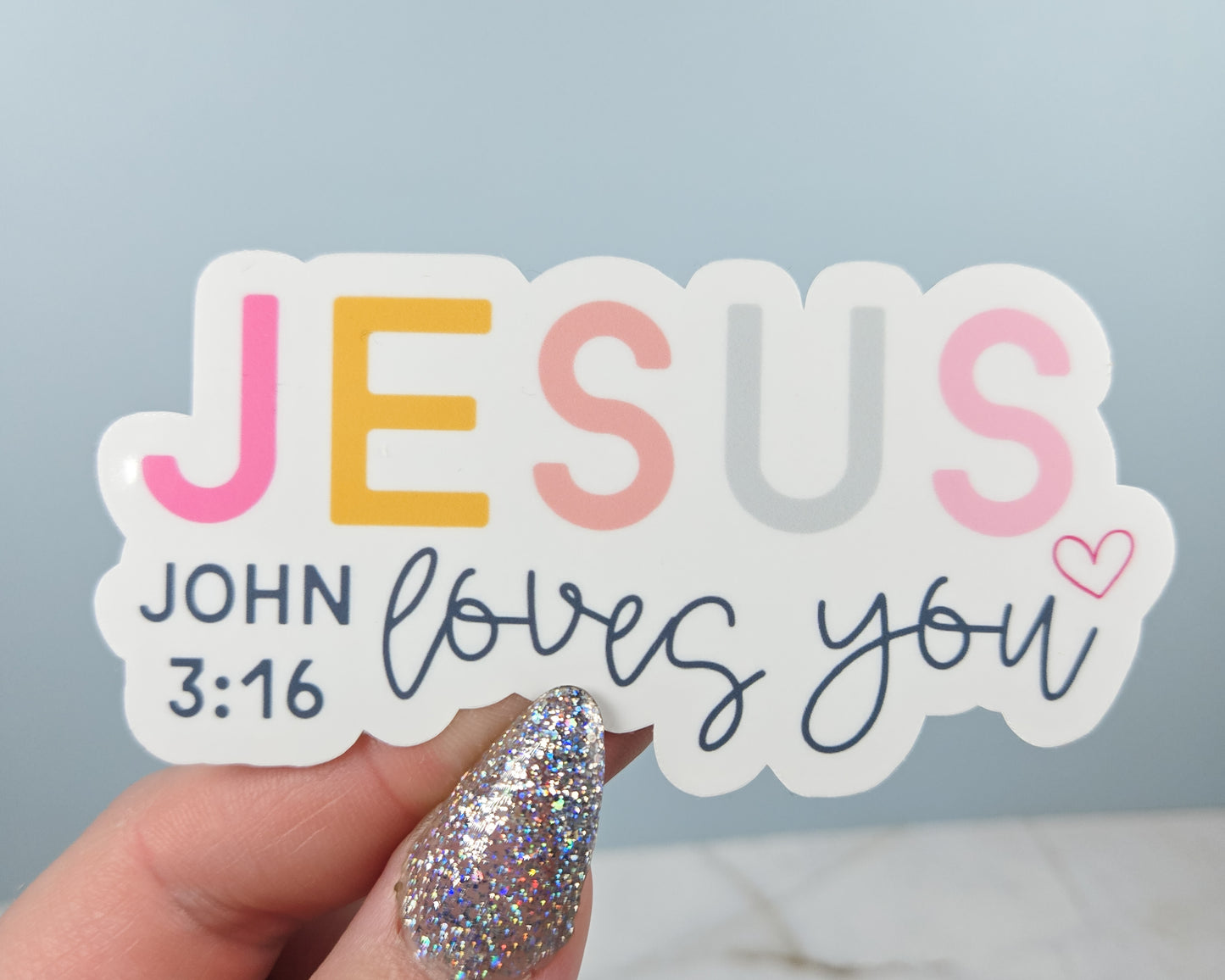 Jesus Loves You Sticker