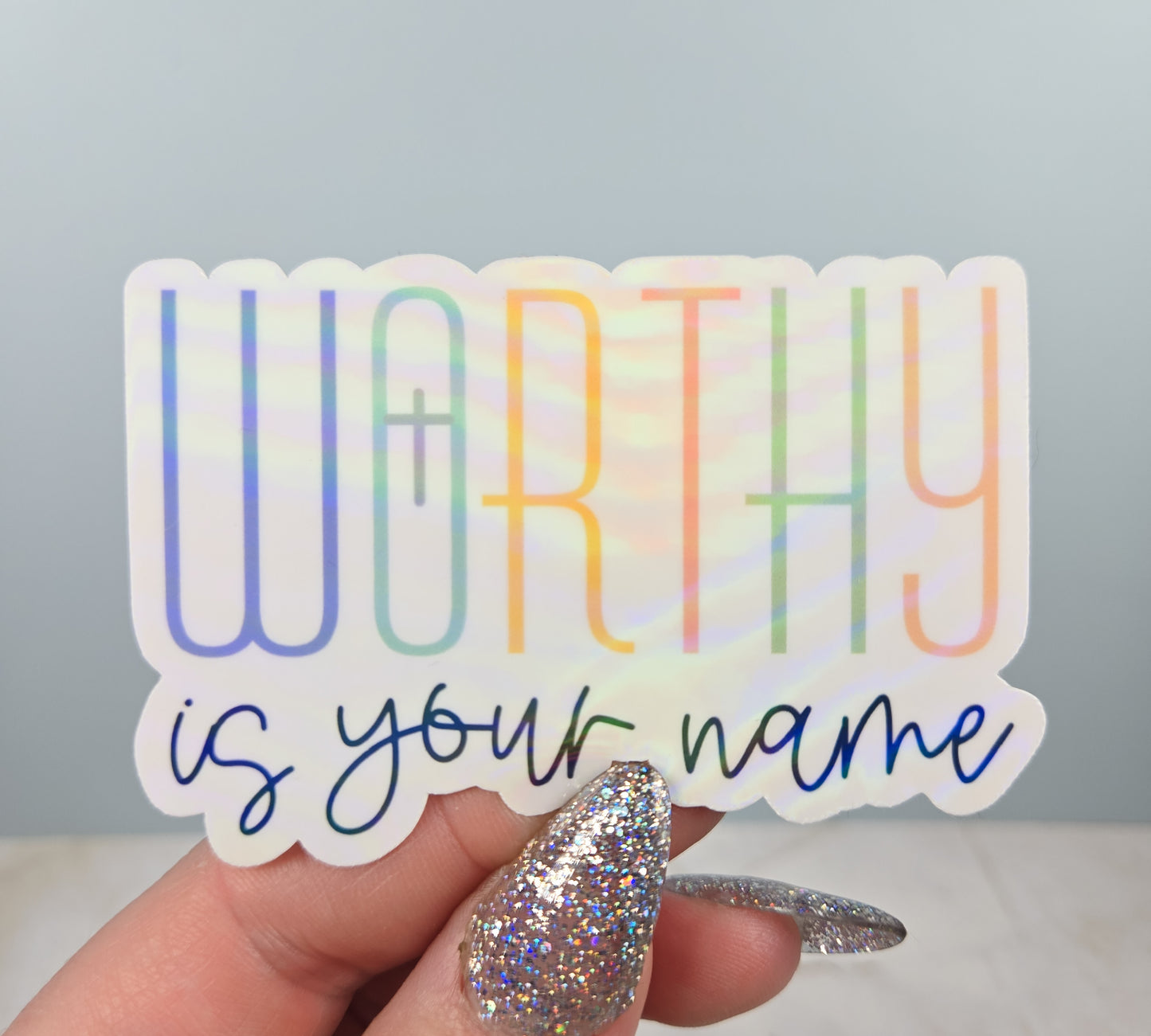 Worthy Is Your Name Sticker