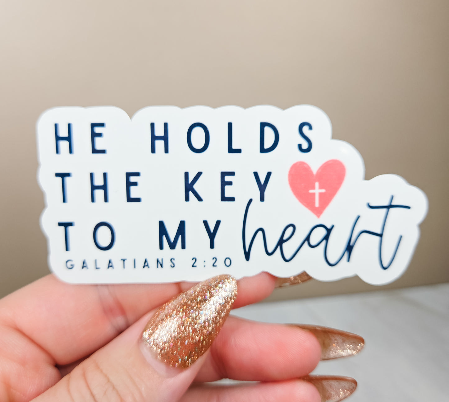 Key to My Heart Sticker