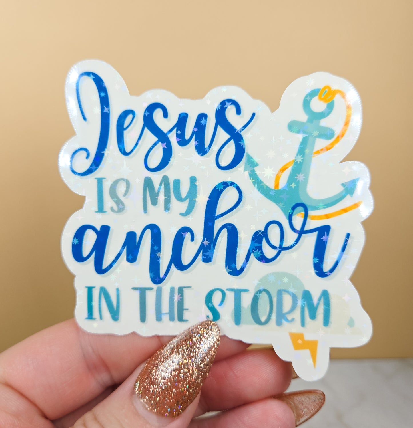 Jesus is My Anchor Sticker