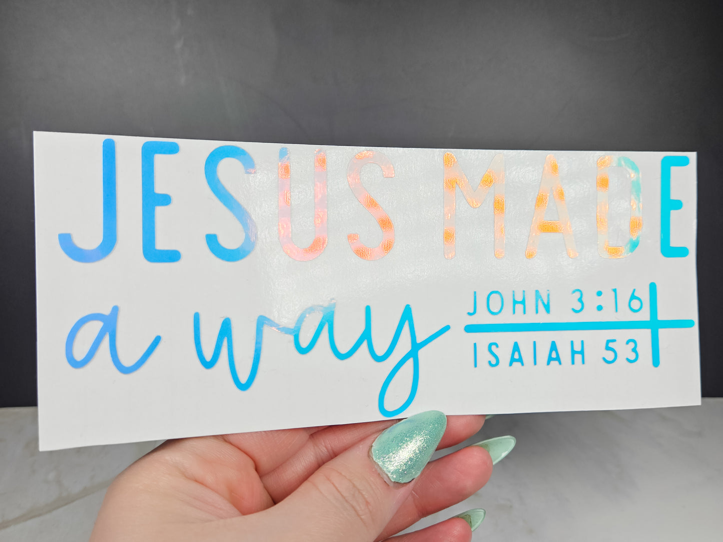 Jesus Made A Way Car Decal
