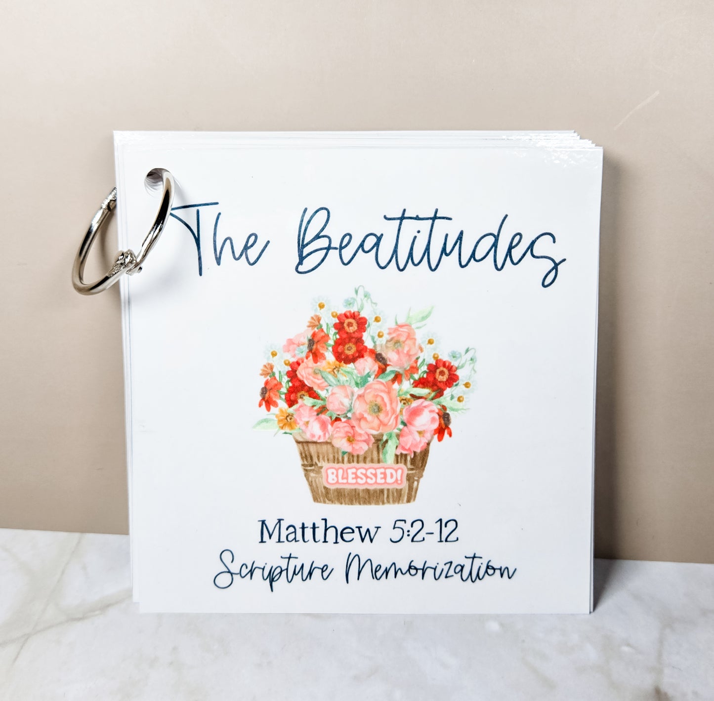 The Beatitudes Scripture Memorization Cards