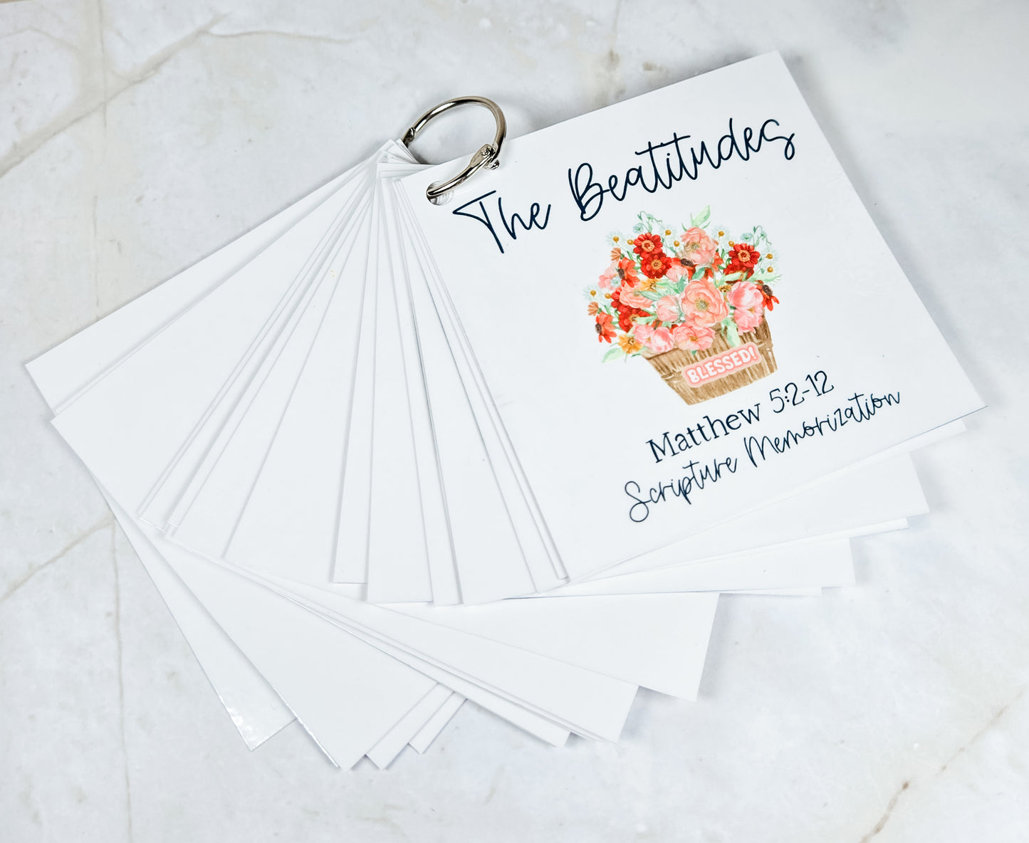 The Beatitudes Scripture Memorization Cards