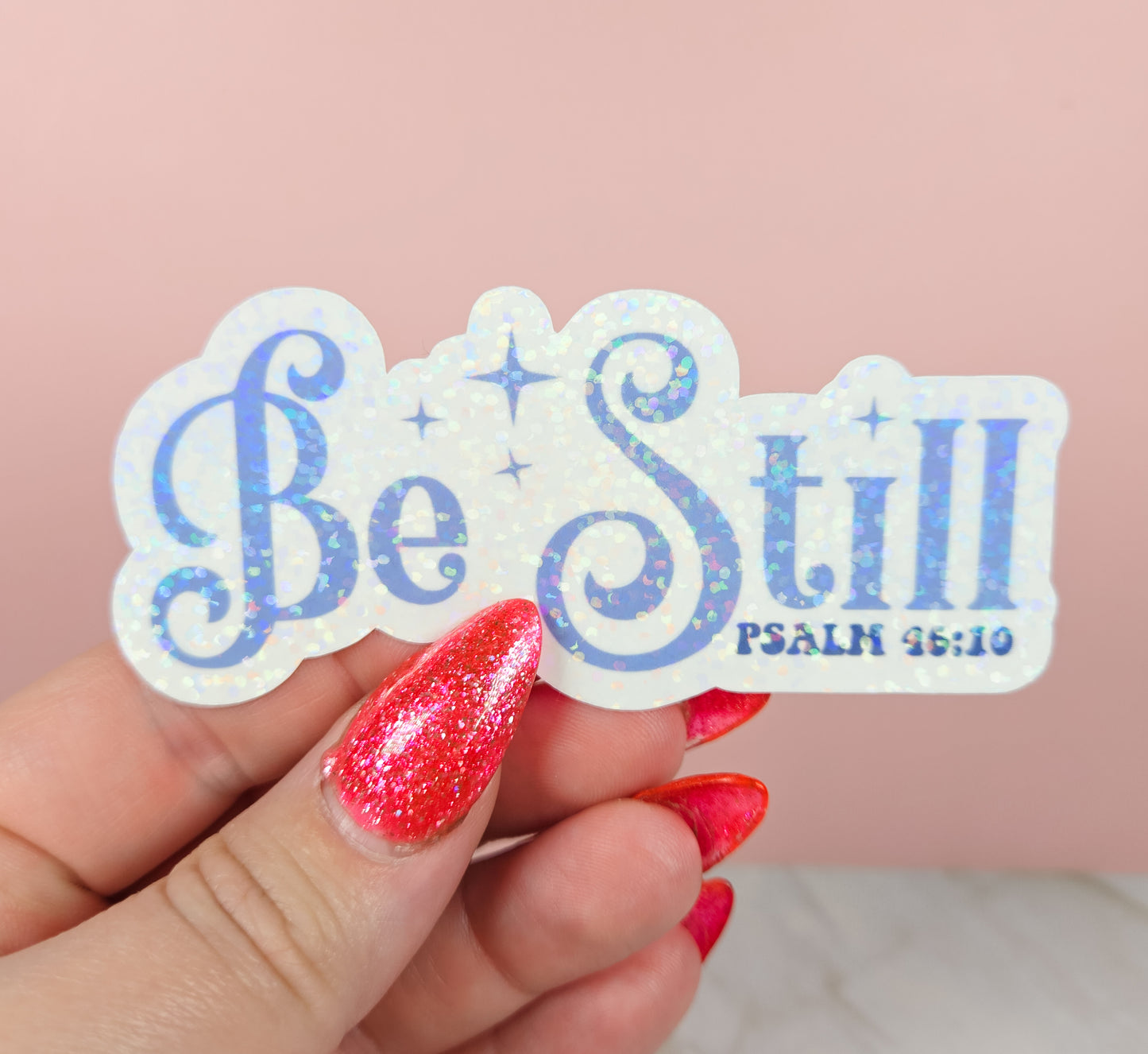 Be Still Purple Sticker