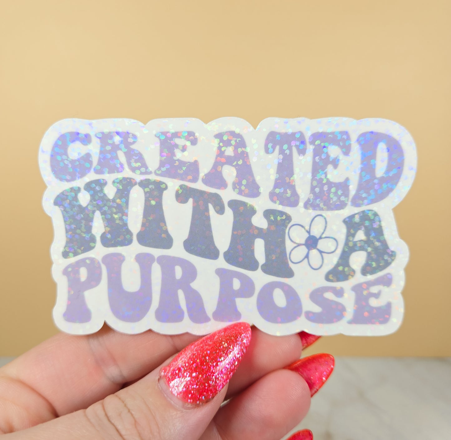 Created with a Purpose Purple Sticker