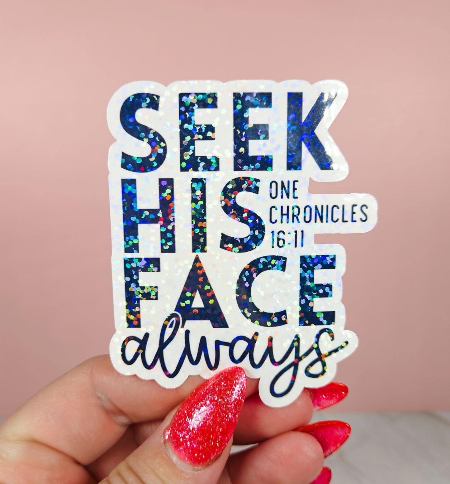 Seek His Face Sticker
