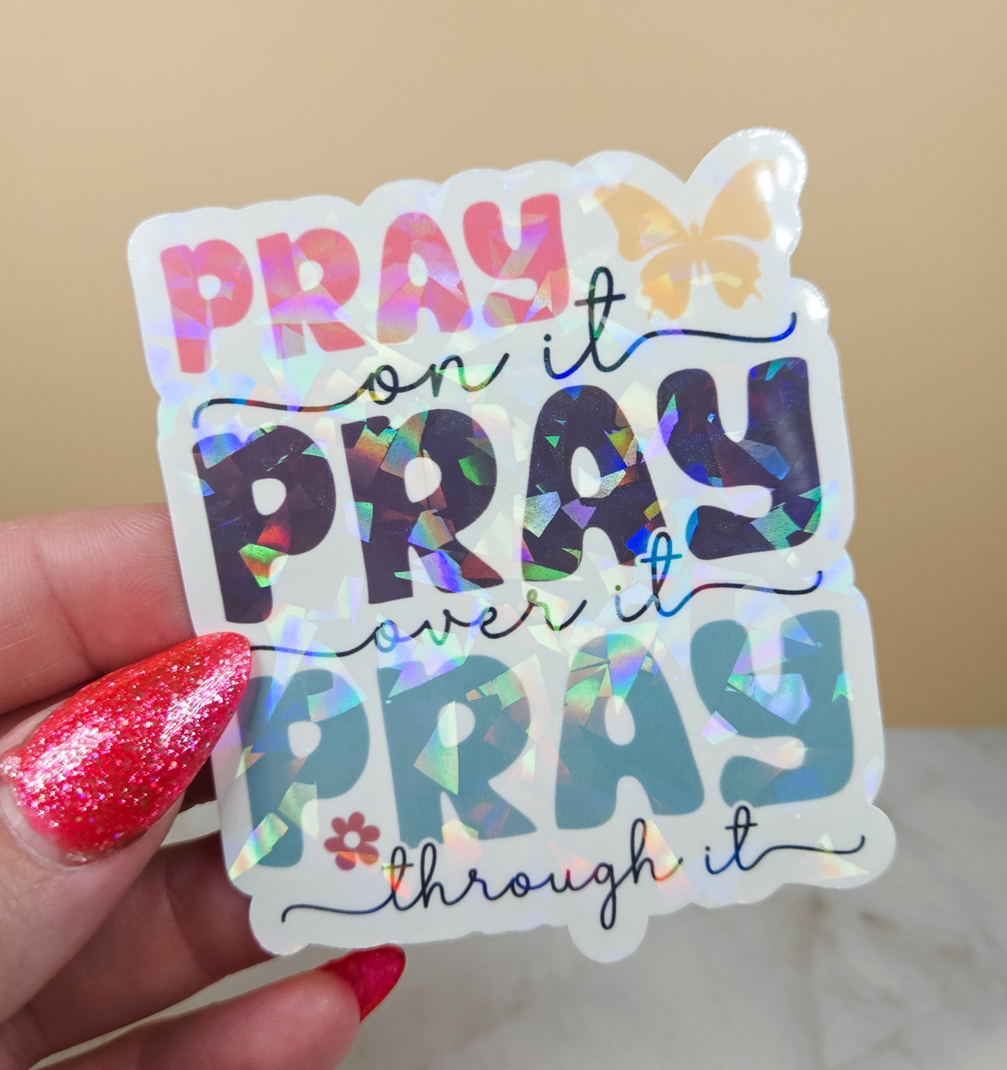 Pray Pray Pray Sticker