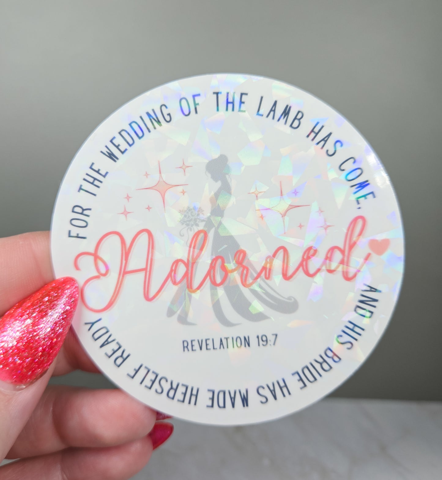 His Bride Adorned Sticker