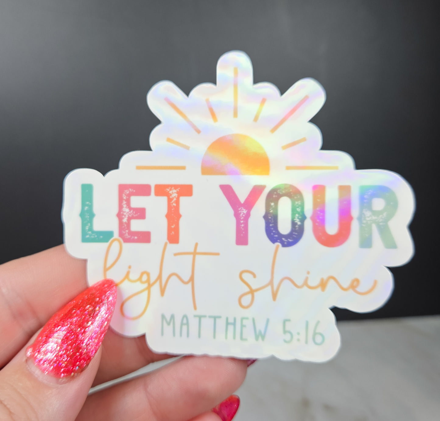 Let Your Light Shine Sticker