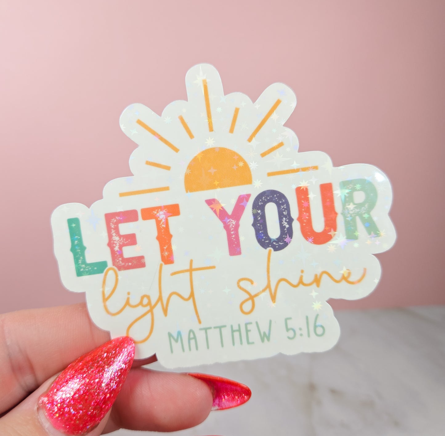 Let Your Light Shine Sticker