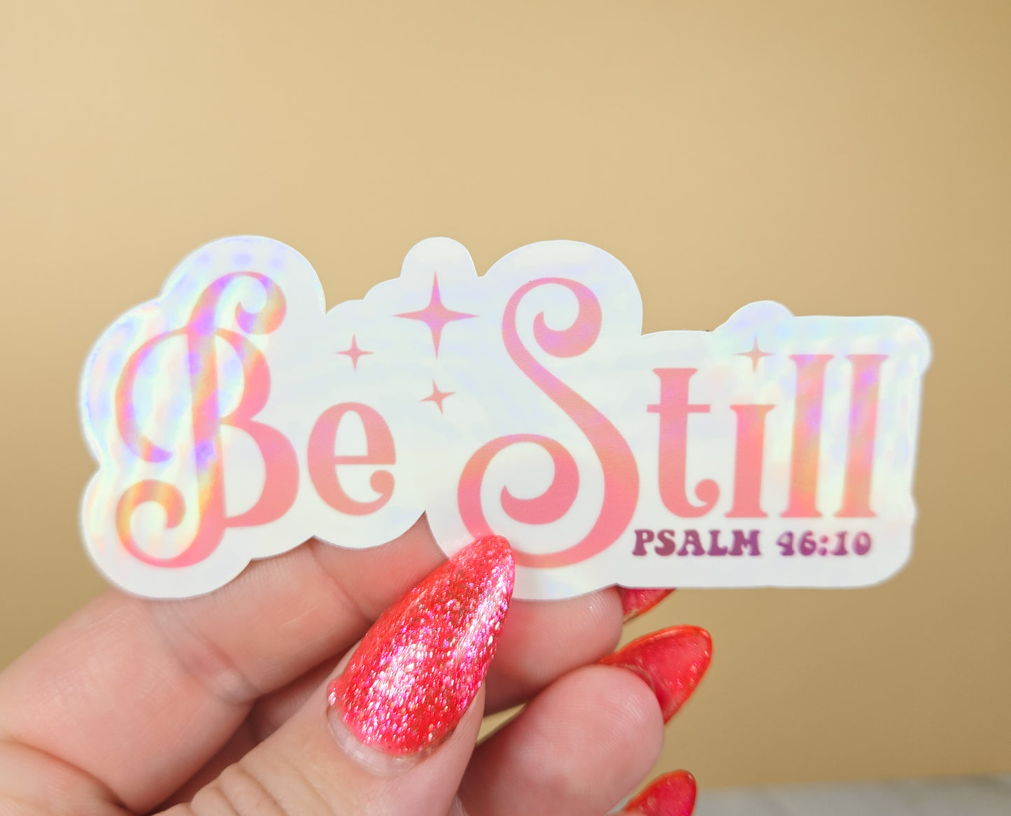 Be Still Pink Sticker