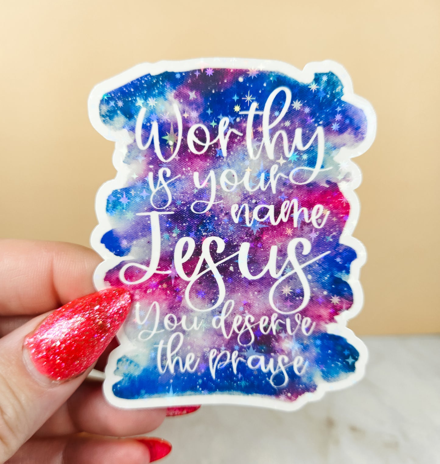 Worthy is Your Name Sticker