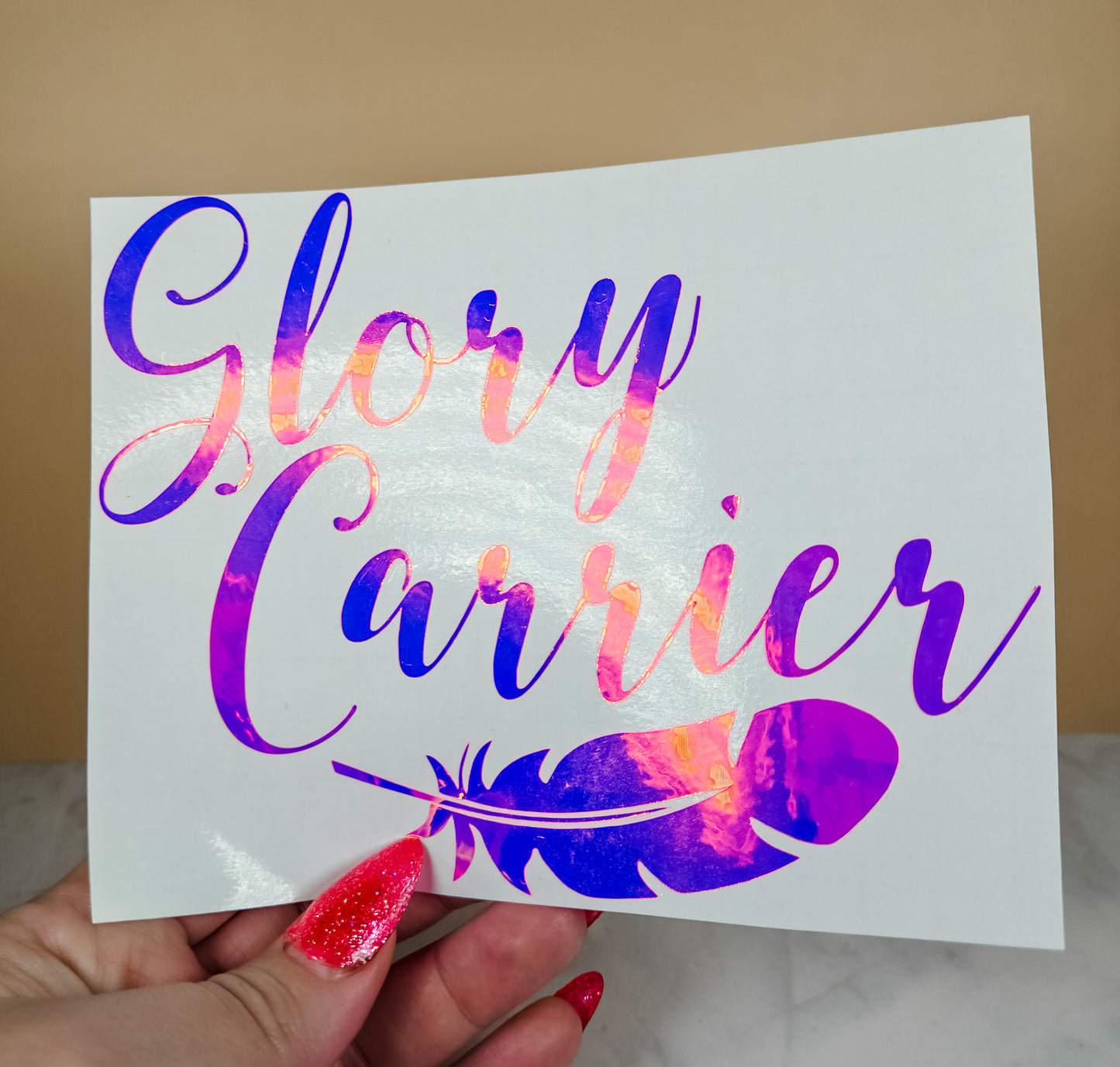 Glory Carrier Car Decal