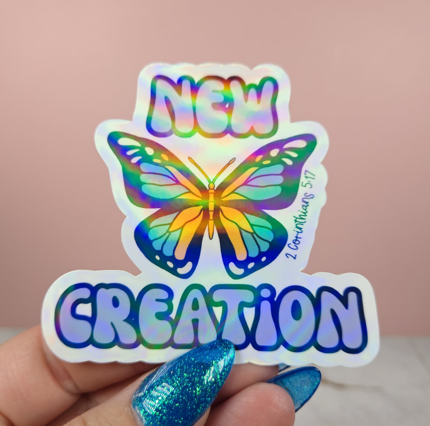 New Creation Purple Sticker