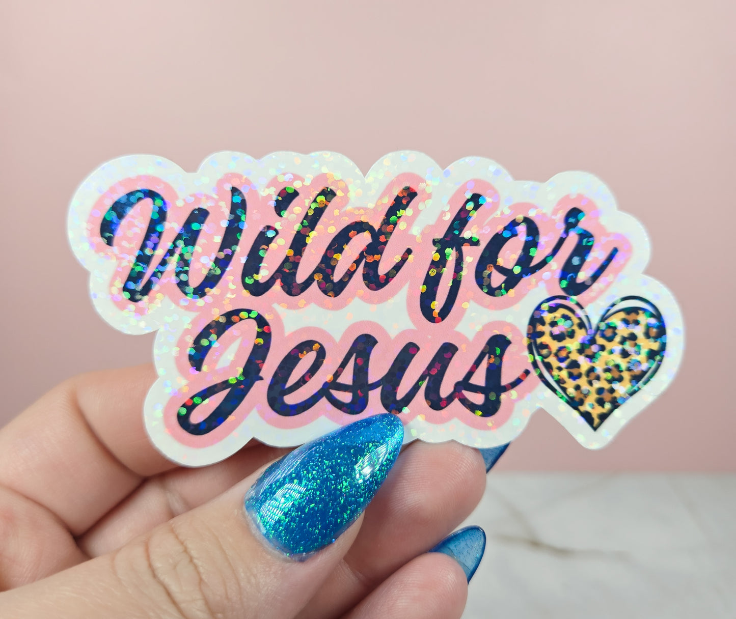 Wild for Jesus Pink Sticker