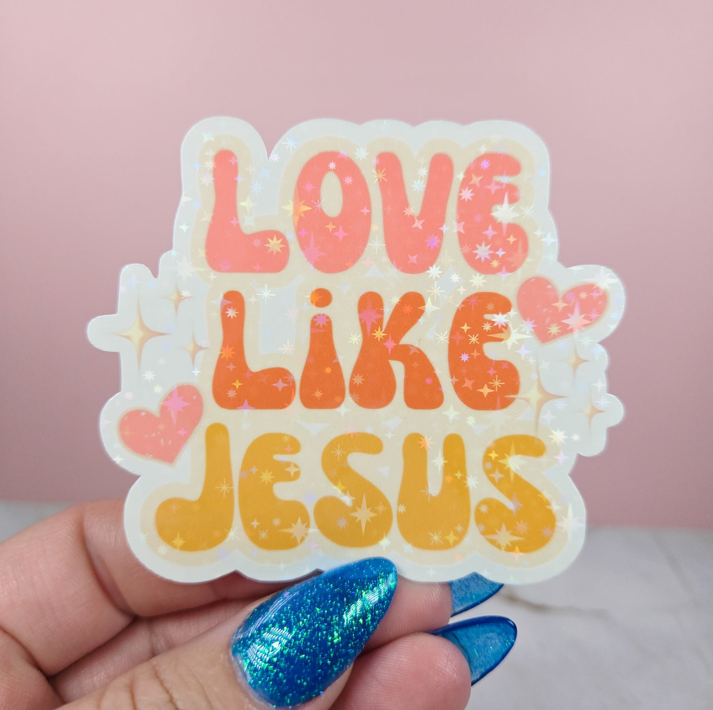 Love Like Jesus Light Sticker