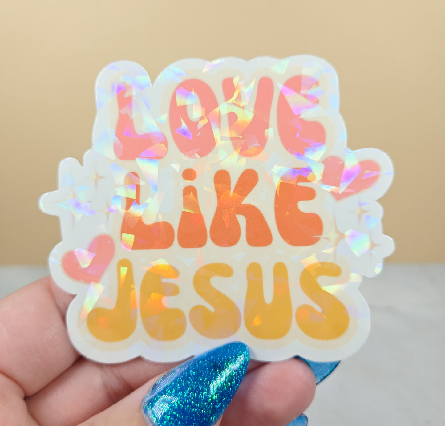 Love Like Jesus Light Sticker