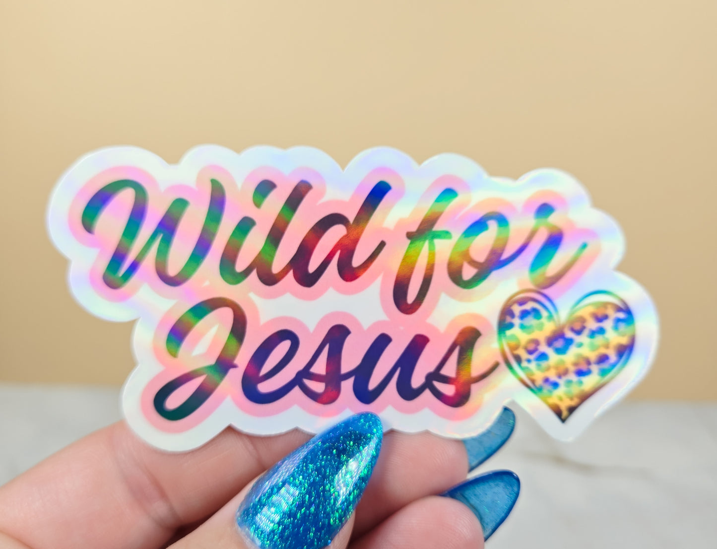 Wild for Jesus Pink Sticker