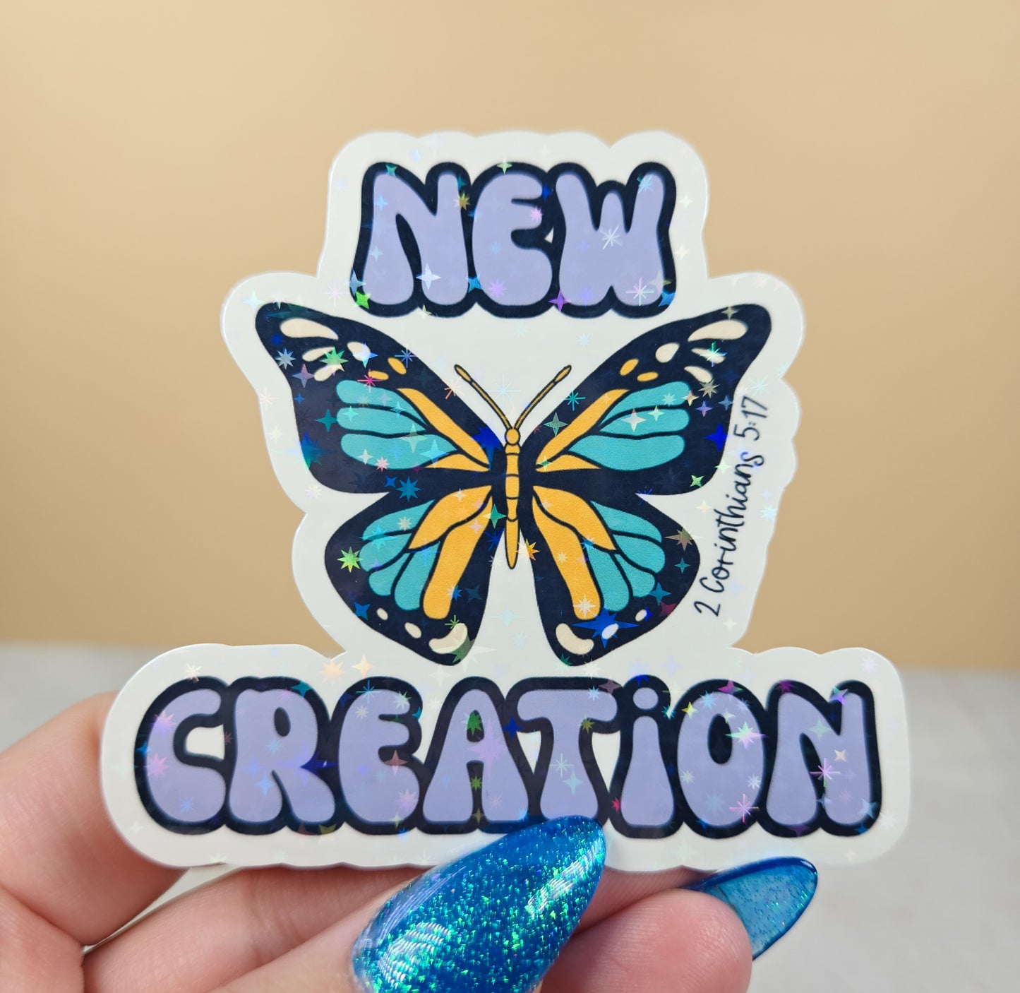 New Creation Purple Sticker