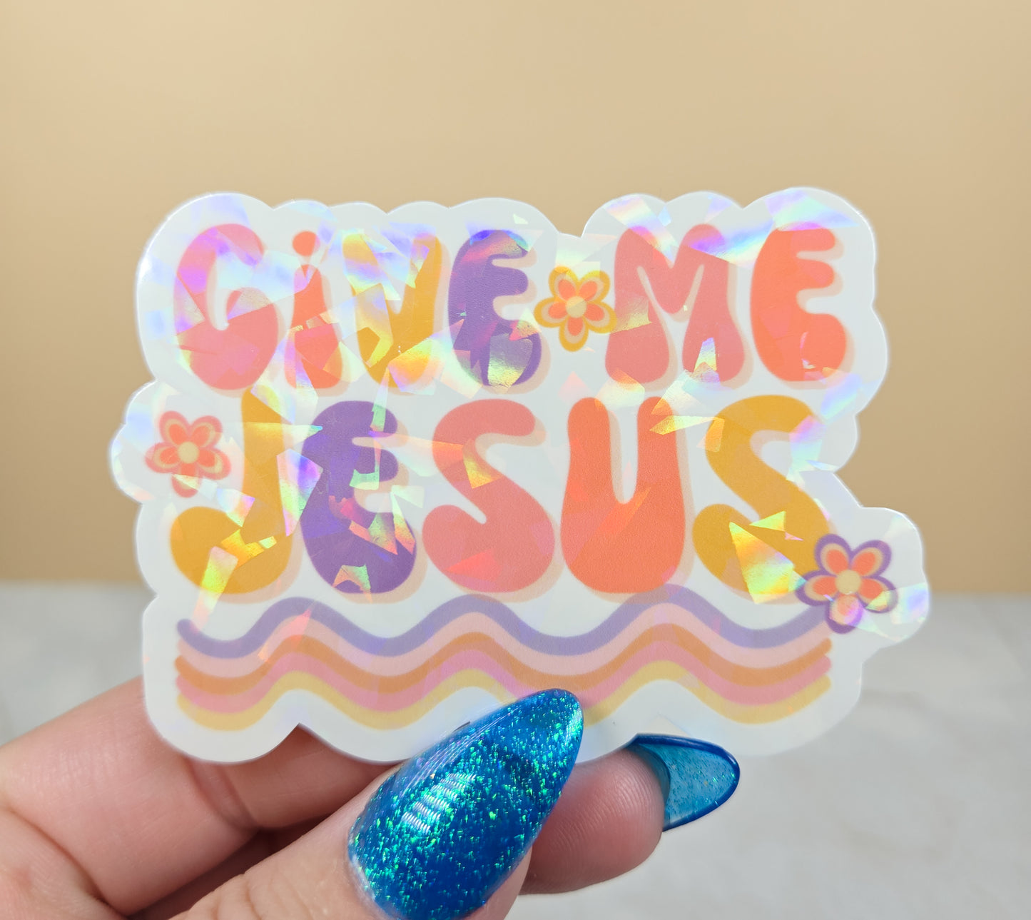 Give Me Jesus Light Sticker