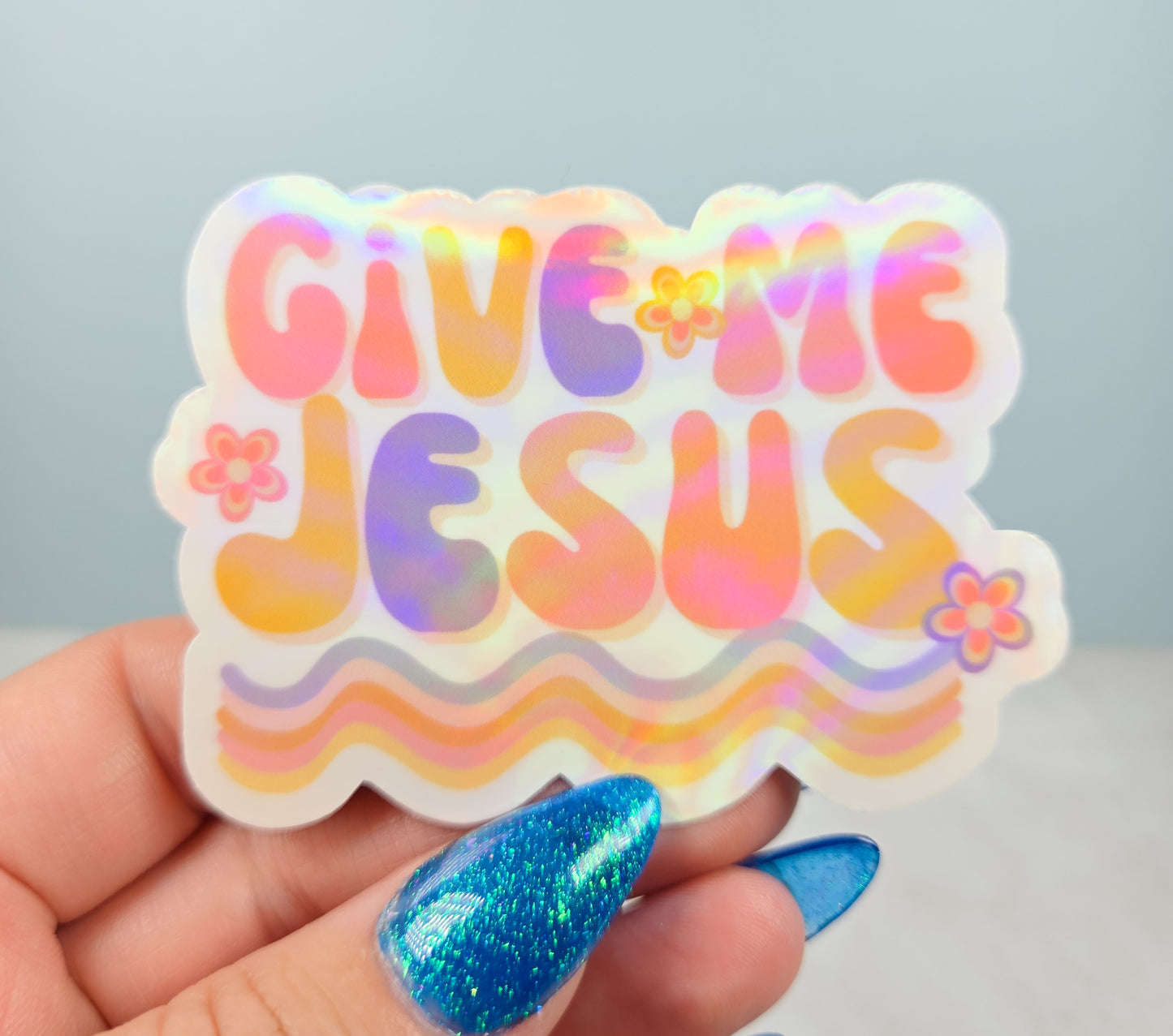 Give Me Jesus Light Sticker
