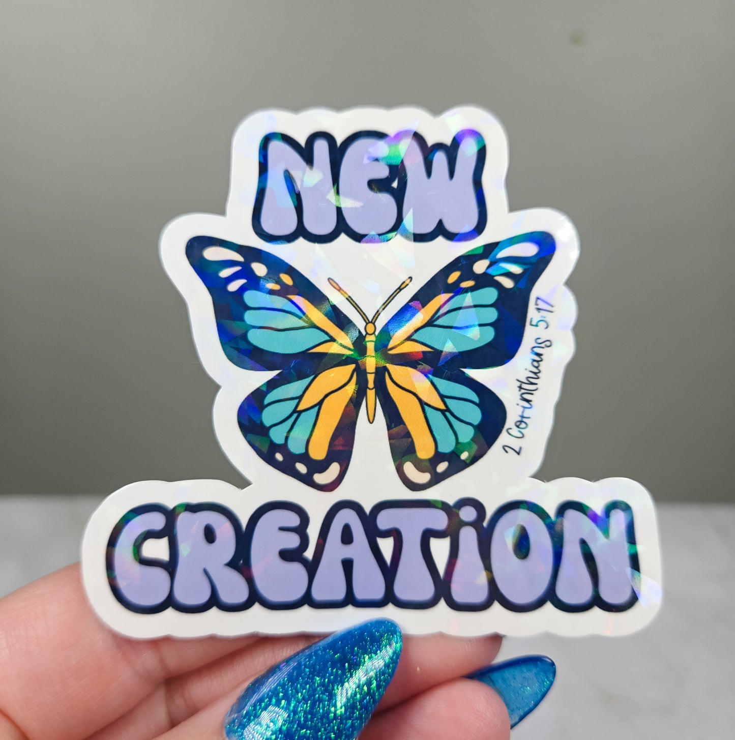 New Creation Purple Sticker