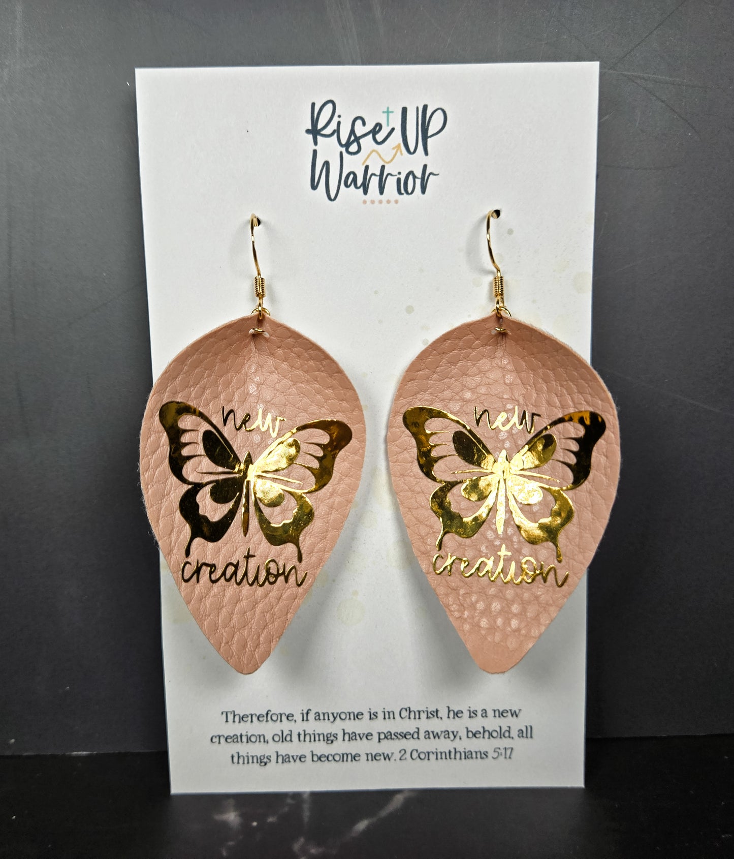 New Creation Custom Color Leaf Earrings