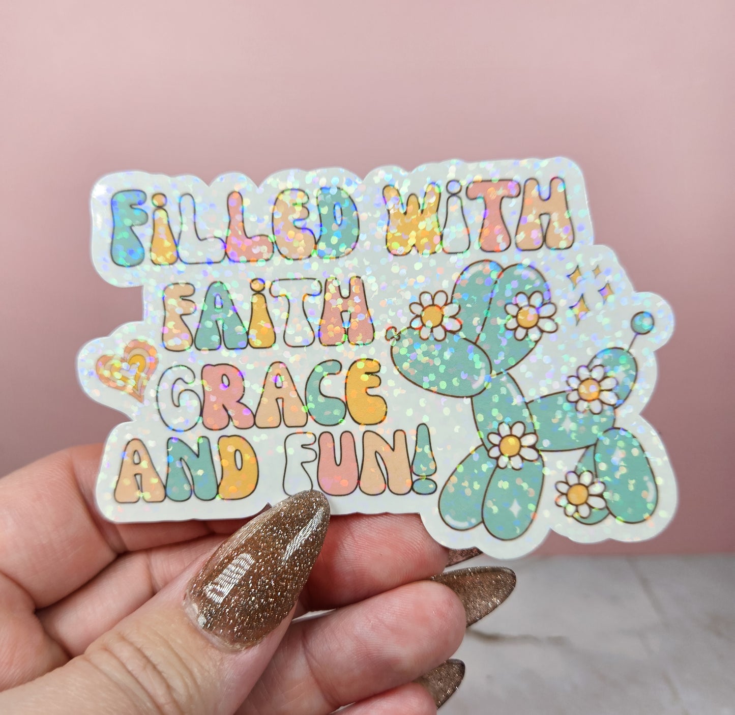 Faith, Grace, & Fun Sticker