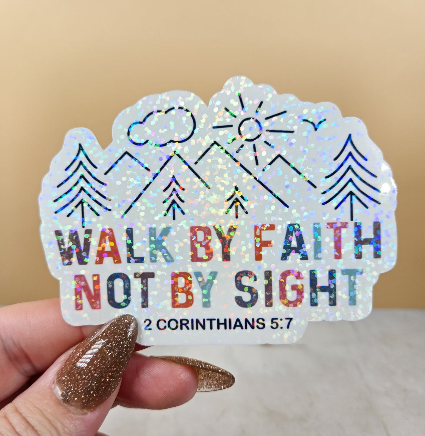 Walk by Faith Sticker