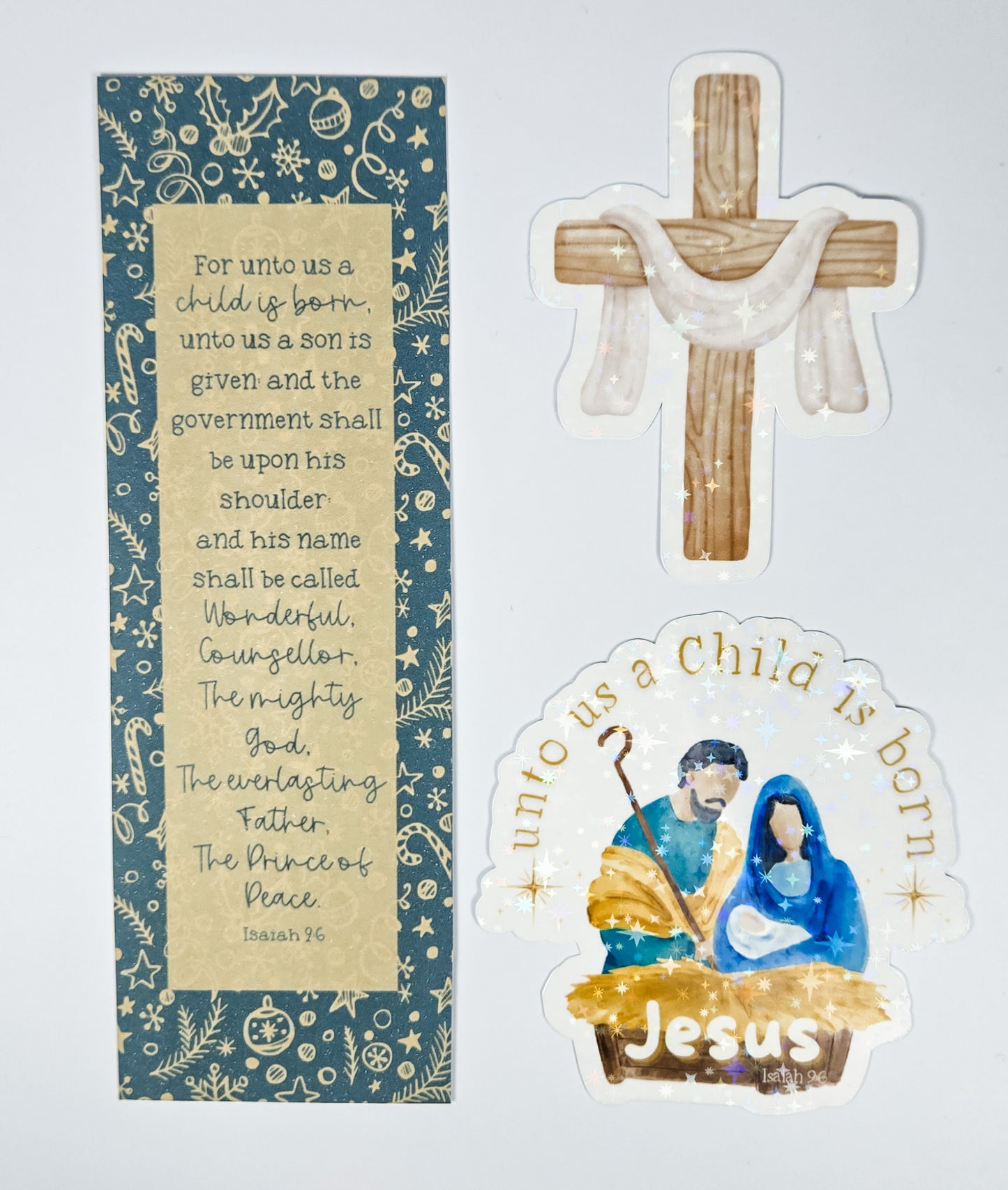 $5 Bundle Bookmark + 2pk Stickers #60