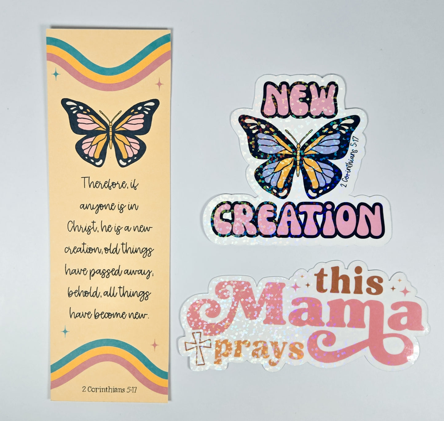 $5 Bundle Bookmark + 2pk Stickers #67