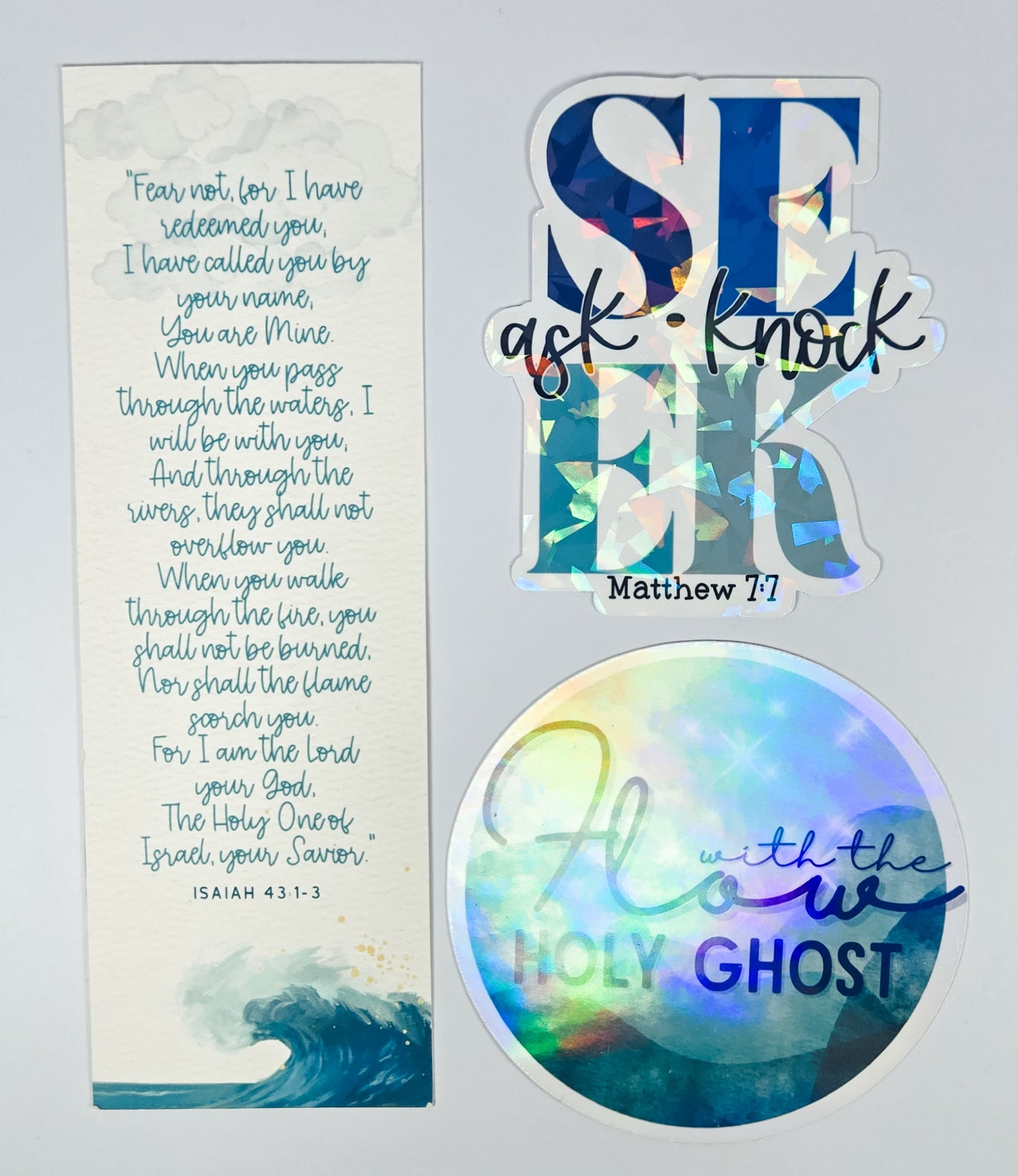 $5 Bundle Bookmark + 2pk Stickers #77