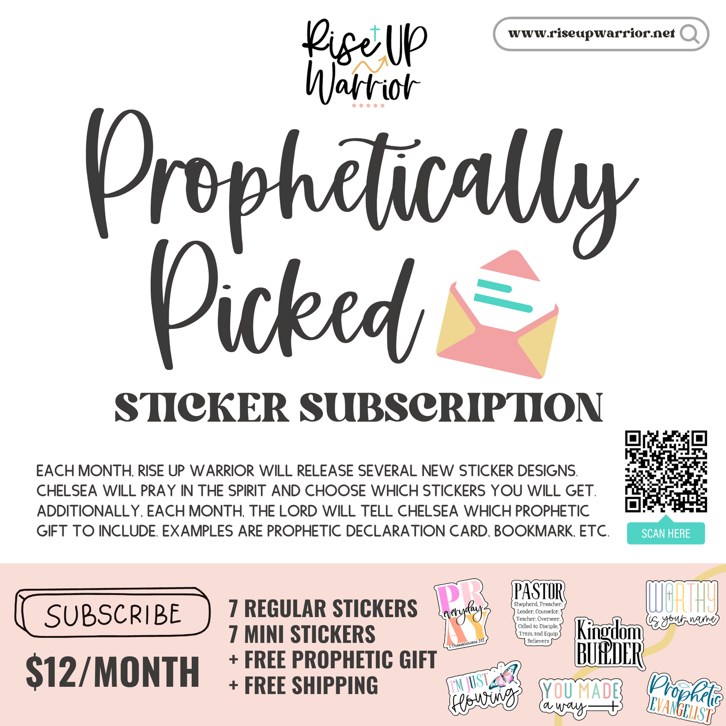 Prophetically Picked Sticker Subscription
