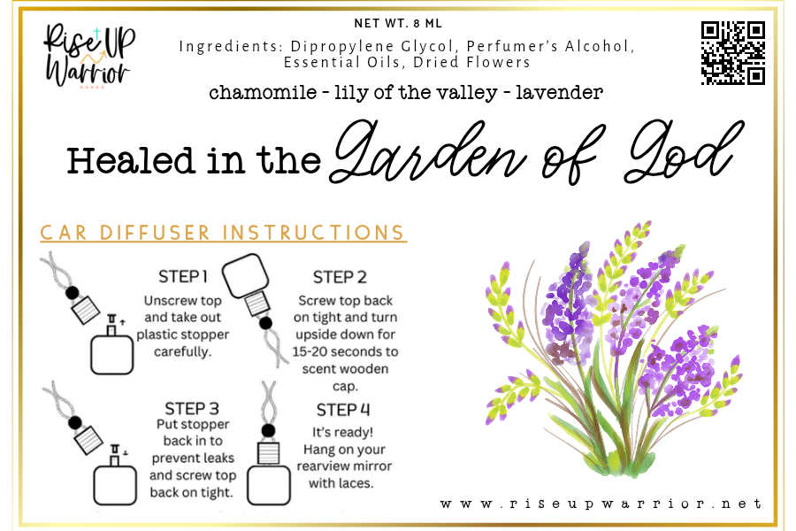 Healed in the Garden of God Car Diffuser