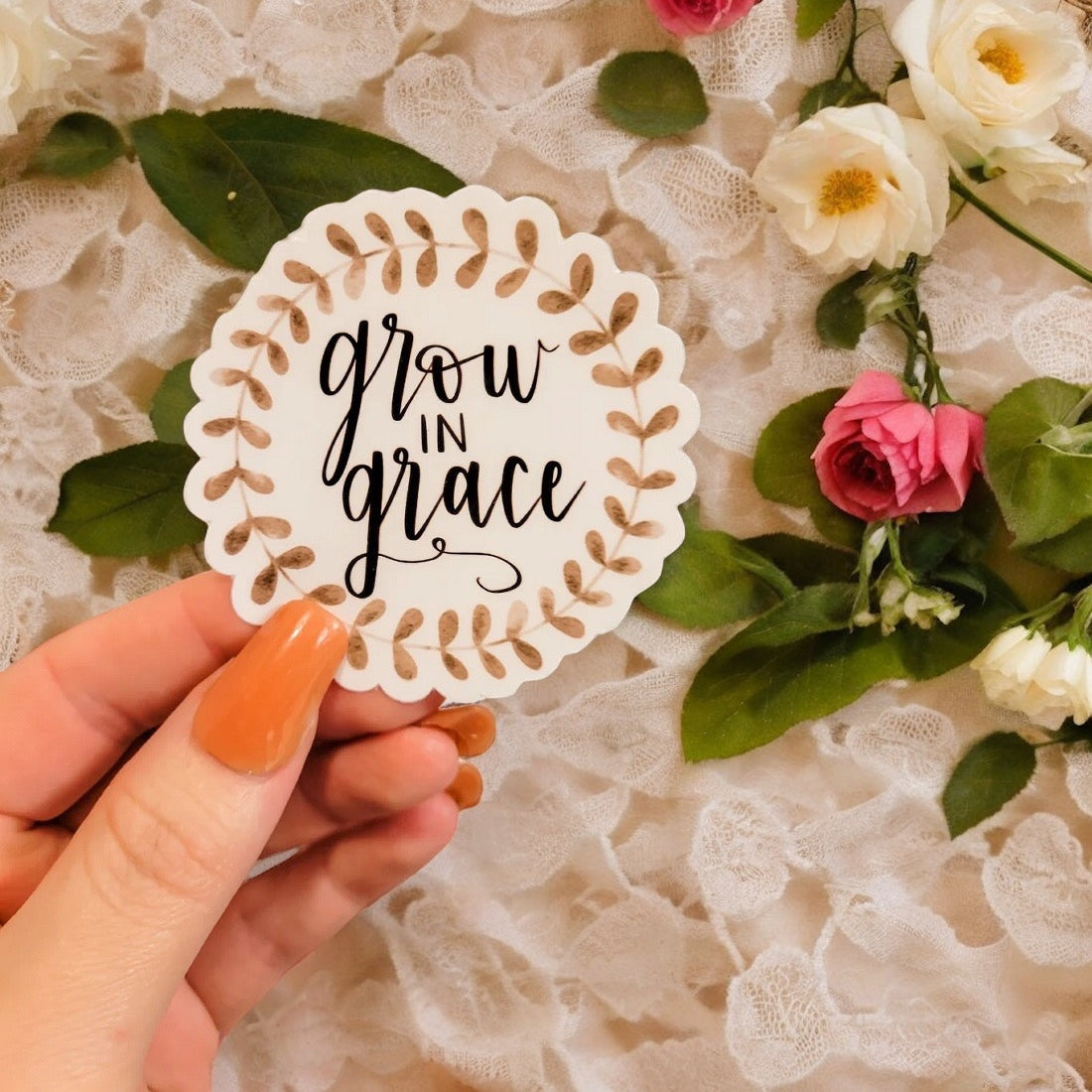 Grow in Grace Sticker