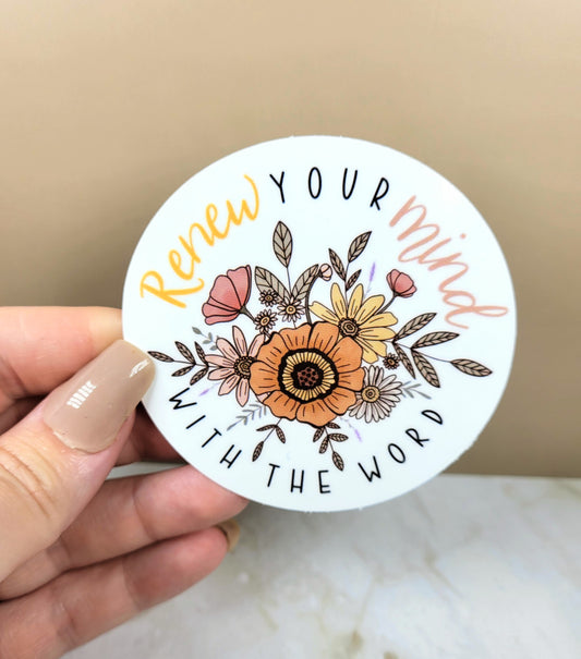Renew Your Mind with the Word Sticker