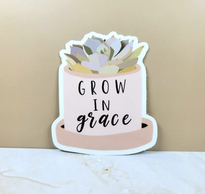 Grow in Grace Sticker