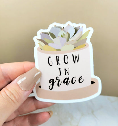 Grow in Grace Sticker