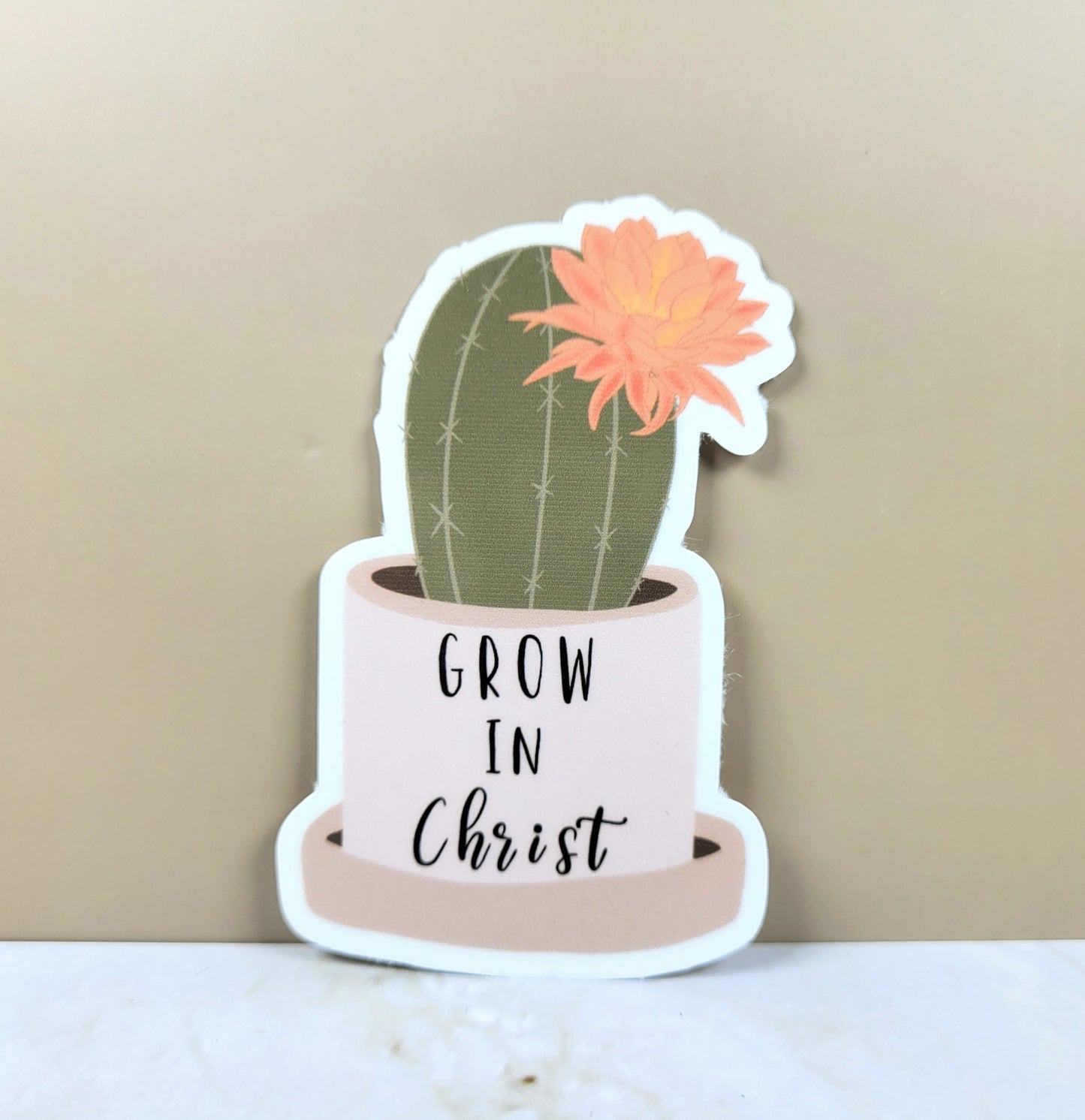 Grow in Christ Sticker