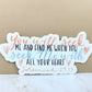 Jeremiah 29:13 Christian Sticker