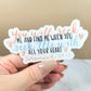 Jeremiah 29:13 Christian Sticker