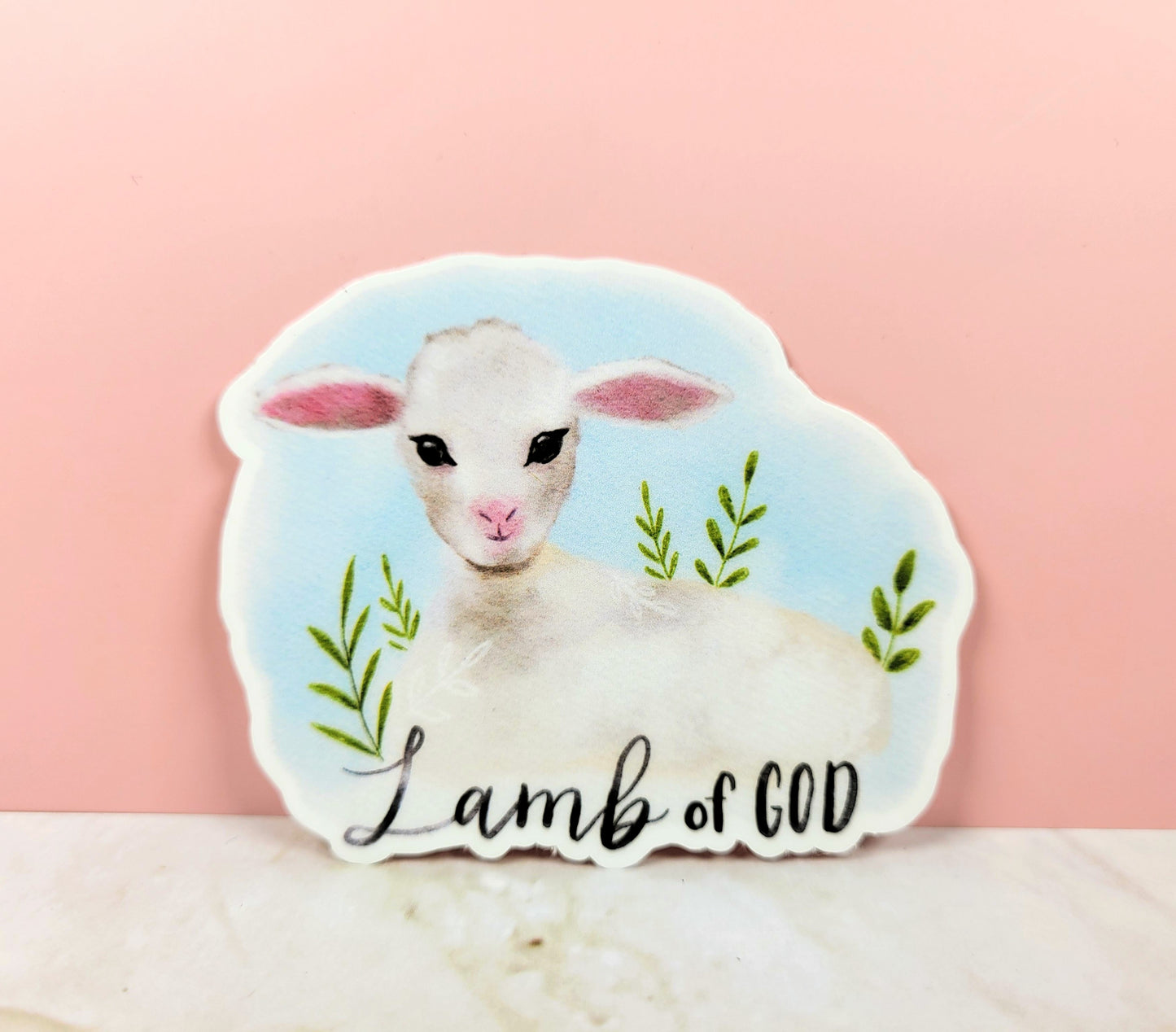 Lamb of God Christian Sticker