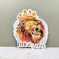 Holographic King Lion of Judah Sticker