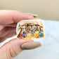 Holographic To Us a Child was Born Nativity Mini Sticker